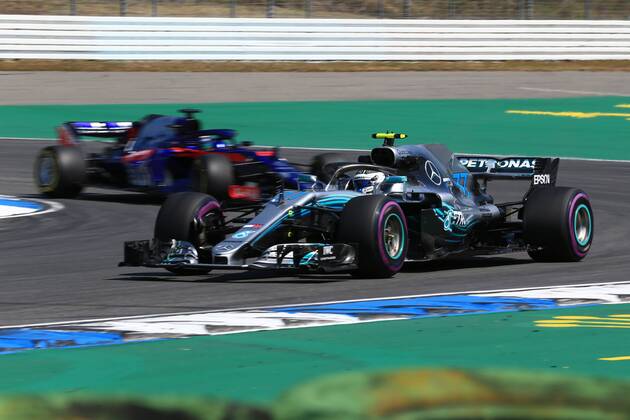 20th July 2018, Hockenheimring, Hockenheim, Germany; German Formula One Grand Prix, Friday free practice; Mercedes AMG Petronas Motorsport, Valtteri Bottas  ActionPlus12049031 Octane
