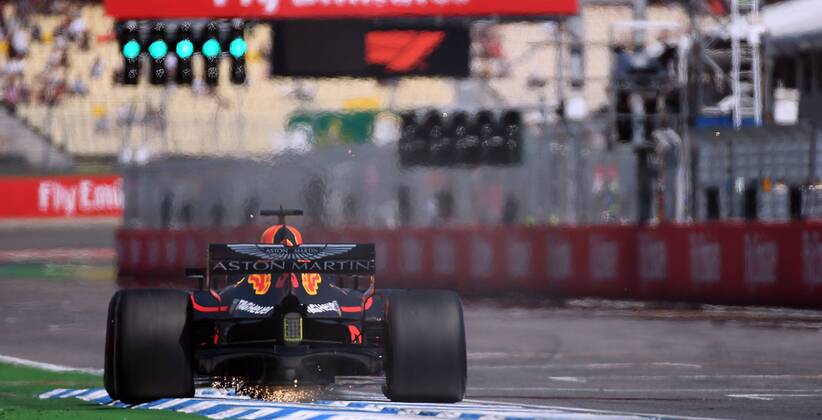 20.07.2018, xpsx, Formel 1 Grand Prix von Deutschland, Grand Prix von Deutschland 1.Freies Training 2018 emspor, v.l. Max Verstappen (Red Bull Racing) Hockenheim