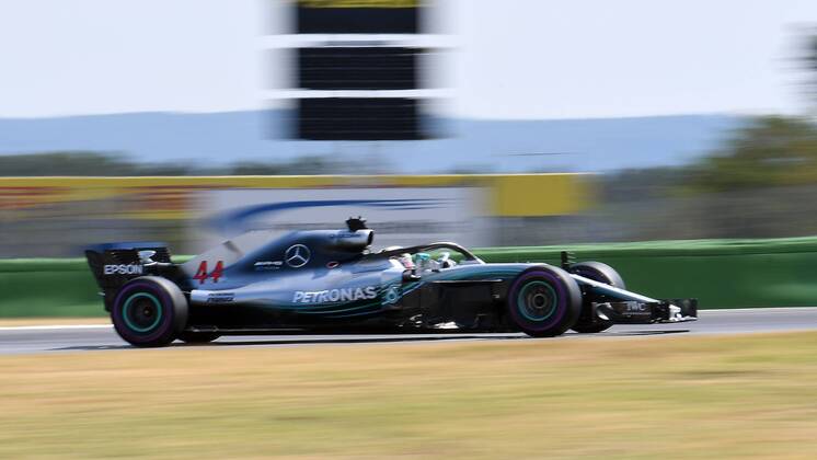 20.07.2018, xpsx, Formel 1 Grand Prix von Deutschland, Grand Prix von Deutschland 1.Freies Training 2018 emspor, v.l. Lewis Hamilton (Mercedes AMG) Hockenheim