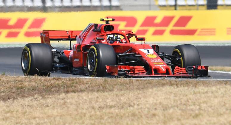 20.07.2018, xpsx, Formel 1 Grand Prix von Deutschland, Grand Prix von Deutschland 1.Freies Training 2018 emspor, v.l. Kimi Räikkönen (Ferrari Scuderia Ferrari) Hockenheim