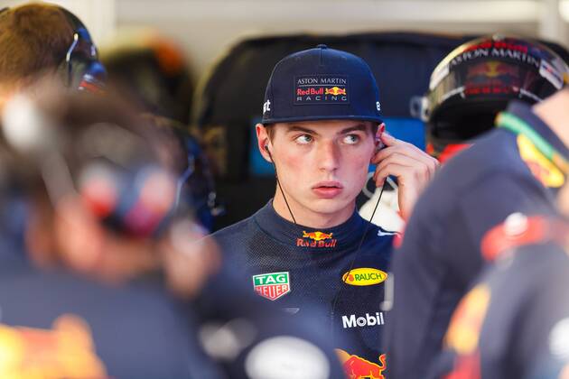 Max Verstappen (Red Bull Racing) in der Box, Grosser Preis von Deutschland 2018, Motorsport, Formel 1, 20.07.2018, Grosser Preis von Deutschland 2018, Motorsport, Formel 1, 20.07.2018 Hockenheim Copyright: xEIBNER AlexanderxNeisx EP_ANS