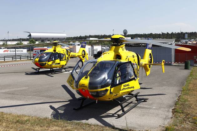 Motorsports: FIA Formula One World Championship WM Weltmeisterschaft 2018, Grand Prix of Germany, ADAC Luftrettung, Helicopter, Hubschrauber Hockenheim Germany