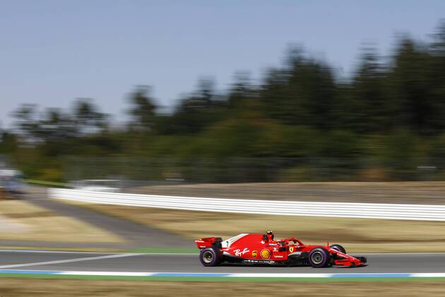 Motorsports: FIA Formula One World Championship WM Weltmeisterschaft 2018, Grand Prix of Germany, 7 Kimi Raikkonen (FIN, Scuderia Ferrari), Hockenheim Germany