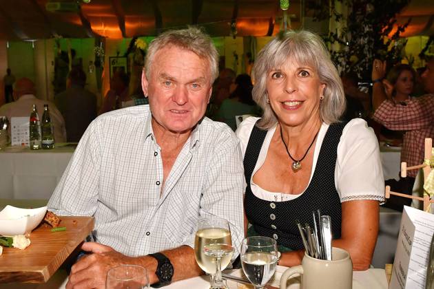 Sepp Maier und seine Ehefrau Monika beim Bayerischen Abend im Rahmen vom Kaiser Cup Charity Golfturnier am 20.7.2018 in Bad Griesbach Kaiser Cup 2018 in Bad Griesbach