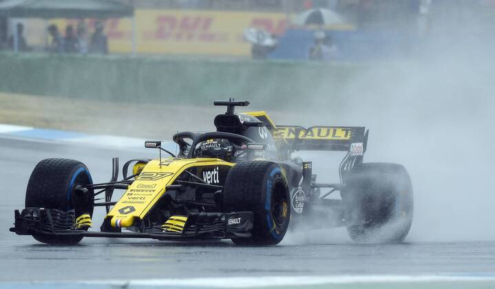 21.07.2018, xpsx, Formel 1 FIA, Grand Prix von Deutschland 3. Freies Training 2018 emspor, v.l. Nico Hülkenberg (Renault) Hockenheim