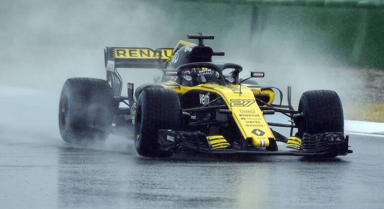 21.07.2018, xpsx, Formel 1 FIA, Grand Prix von Deutschland 3. Freies Training 2018 emspor, v.l. Nico Hülkenberg (Renault) Hockenheim