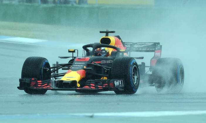 21.07.2018, xpsx, Formel 1 FIA, Grand Prix von Deutschland 3. Freies Training 2018 emspor, v.l. Daniel Ricciardo (Red Bull - Tag Heuer) Hockenheim