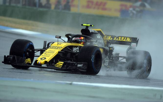21.07.2018, xpsx, Formel 1 FIA, Grand Prix von Deutschland 3. Freies Training 2018 emspor, v.l. Carlos Sainz jr. (Renault) Hockenheim