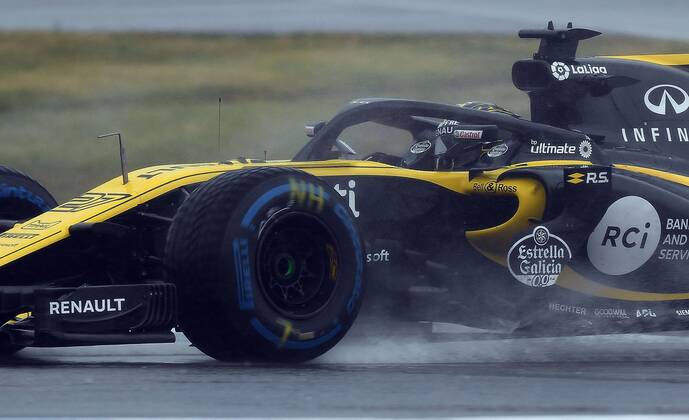 21.07.2018, xpsx, Formel 1 FIA, Grand Prix von Deutschland 3. Freies Training 2018 emspor, v.l. Nico Hülkenberg (Renault) Hockenheim