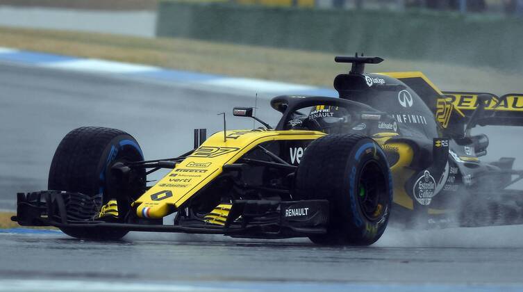 21.07.2018, xpsx, Formel 1 FIA, Grand Prix von Deutschland 3. Freies Training 2018 emspor, v.l. Nico Hülkenberg (Renault) Hockenheim