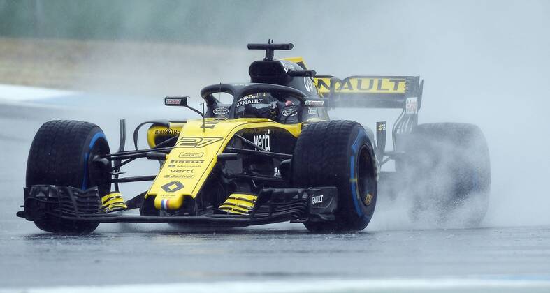 21.07.2018, xpsx, Formel 1 FIA, Grand Prix von Deutschland 3. Freies Training 2018 emspor, v.l. Nico Hülkenberg (Renault) Hockenheim