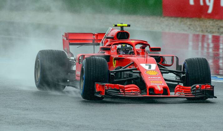 21.07.2018, xpsx, Formel 1 FIA, Grand Prix von Deutschland 3. Freies Training 2018 emspor, v.l. Kimi Räikkönen (Ferrari Scuderia Ferrari) Hockenheim