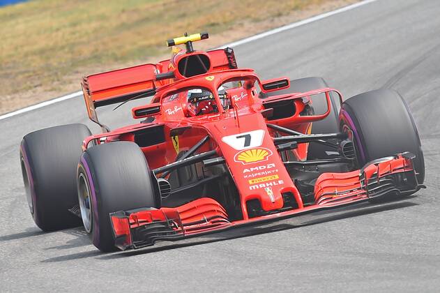 xekx 20.07.- 22.07.2018, FIA Formula 1 Championship, Formula 1, Grand Prix Germany 2018 Im Bild: Kimi Raikkonen (FIN 7), Scuderia Ferrari Hockenheim Germany