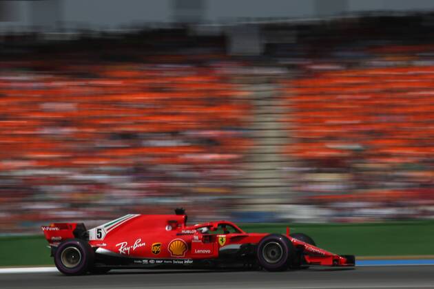 Motorsports: FIA Formula One World Championship WM Weltmeisterschaft 2018, Grand Prix of Germany, 5 Sebastian Vettel (GER, Scuderia Ferrari), Hockenheim Germany