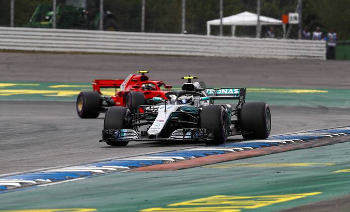 Motorsports: FIA Formula One World Championship WM Weltmeisterschaft 2018, Grand Prix of Germany, 77 Valtteri Bottas (FIN, Mercedes AMG Petronas Motorsport), Hockenheim Germany