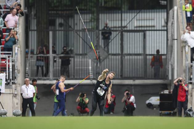Sport Themen der Woche KW29 Sport Bilder des Tages Deutsche Leichtathletik-Meisterschaften; Nuernberg, 22.07.2018 Andreas Hofmann (MTG Mannheim); Deutsche Leichtathletik-Meisterschaften am 22.07.2018 im Max-Morlock-Stadion, Nuernberg (Bayern).