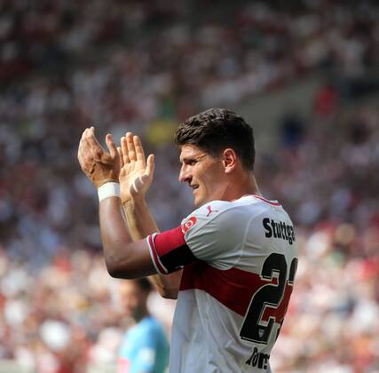 VfB Stuttgart - Atletico Madrid Deutschland, Stuttgart, 05.08.2018, Fussball, Bundesliga, Saison 2018 2019, Testspiel, VfB Stuttgart - Atletico Madrid: Mario Gomez (VfB Stuttgart).
