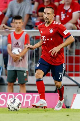 Deutschland, Muenchen, 05.08.2018, Testspiel, FC Bayern Muenchen - Manchester United ManU Franck Ribery (FCB) in Aktion ( DeFodi048