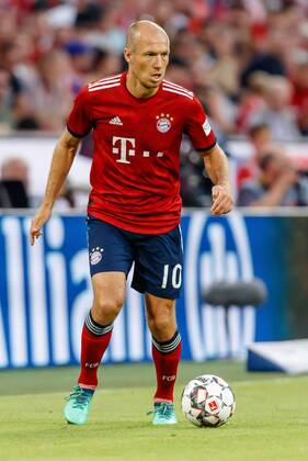 Deutschland, Muenchen, 05.08.2018, Testspiel, FC Bayern Muenchen - Manchester United ManU Arjen Robben (FCB) in Aktion ( DeFodi048
