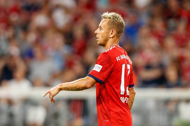 Deutschland, Muenchen, 05.08.2018, Testspiel, FC Bayern Muenchen - Manchester United ManU Rafinha (FCB) gestikuliert, gestik ( DeFodi048