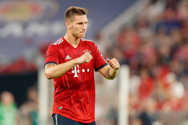 Deutschland, Muenchen, 05.08.2018, Testspiel, FC Bayern Muenchen - Manchester United ManU Niklas Suele (FCB) gestikuliert, gestik ( DeFodi048