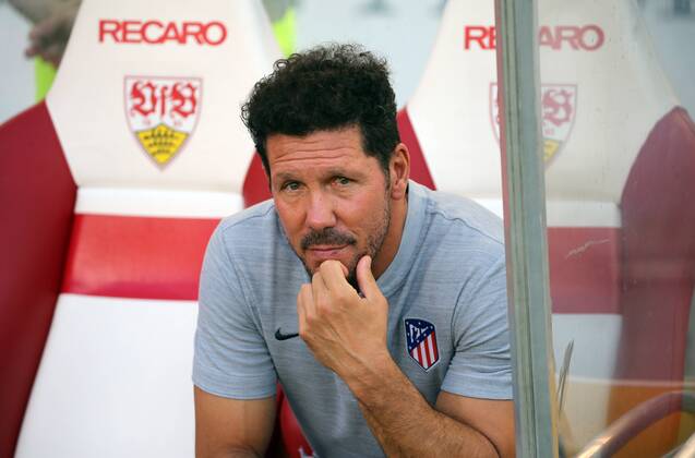 VfB Stuttgart - Atletico Madrid Deutschland, Stuttgart, 05.08.2018, Fussball, Bundesliga, Saison 2018 2019, Testspiel, VfB Stuttgart - Atletico Madrid: Diego Simeone (Trainer Atletico Madrid).