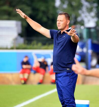 GER, 1.FBL, Hertha BSC VS. Hallenser FC 15.08.2018, Amateurstadion, Berlin, GER, 1.FBL, Hertha BSC VS. Hallenser FC, im Bild Cheftrainer (Head Coach) Pal Dardai (Hertha BSC Berlin)