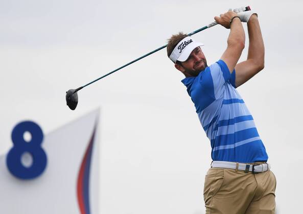 Golfer Scott Jameson in action during the Czech Masters golf tournament within the European Tour, in Vysoky Ujezd, Czech Republic, on August 24, 2018. (CTKxPhoto RomanxVondrous) CTKPhotoP201808240578401  vnd 7