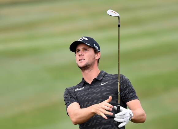Golfer Thomas Pieters in action during the Czech Masters golf tournament within the European Tour, in Vysoky Ujezd, Czech Republic, on August 24, 2018. (CTKxPhoto RomanxVondrous) CTKPhotoP201808240629301  vnd 16