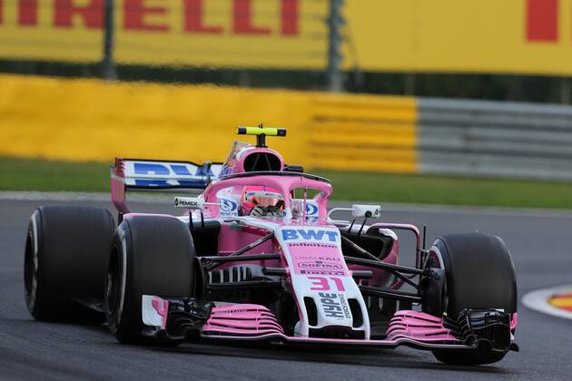 Esteban Ocon, Sahara Force India F1, formula 1 GP, Belgien in Spa, 24.08.2018 Photo:mspb Jean Petin Esteban Ocon, formula 1 GP, Belgien 2018