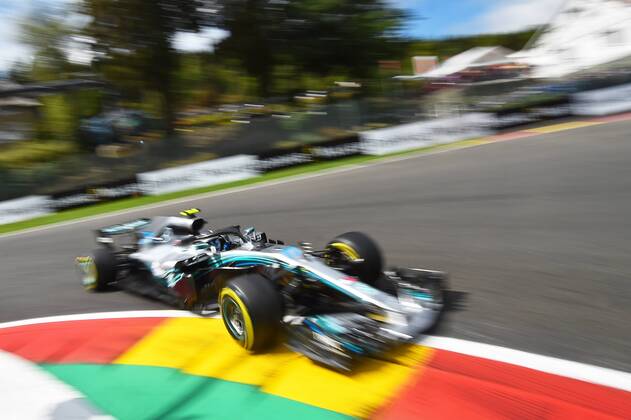 xekx 24.08.- 26.08.2018, FIA Formula 1 Championship, Grosser Preis von Belgien 2018, Grand Prix Belgien, GP Belgian Im Bild: Valtteri Bottas (FIN 77), Mercedes AMG Petronas Motorsport Spa Francochamps Belgien