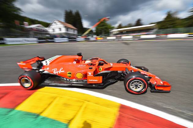 xekx 24.08.- 26.08.2018, FIA Formula 1 Championship, Grosser Preis von Belgien 2018, Grand Prix Belgien, GP Belgian Im Bild: Sebastian Vettel (GER 5), Scuderia Ferrari Spa Francochamps Belgien