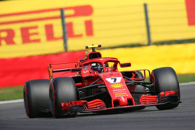 Photo4 LaPresse 25 08 2018 Spa - Francorchamps, Belgium Grand Prix Formula One Belgium 2018 In the pic: Kimi Raikkonen (FIN) Scuderia Ferrari SF71H Copyright: xPhoto4 LaPressex