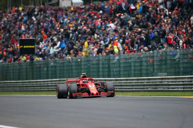 Photo4 LaPresse 25 08 2018 Spa - Francorchamps, Belgium Grand Prix Formula One Belgium 2018 In the pic: Kimi Raikkonen (FIN) Scuderia Ferrari SF71H Copyright: xPhoto4 LaPressex