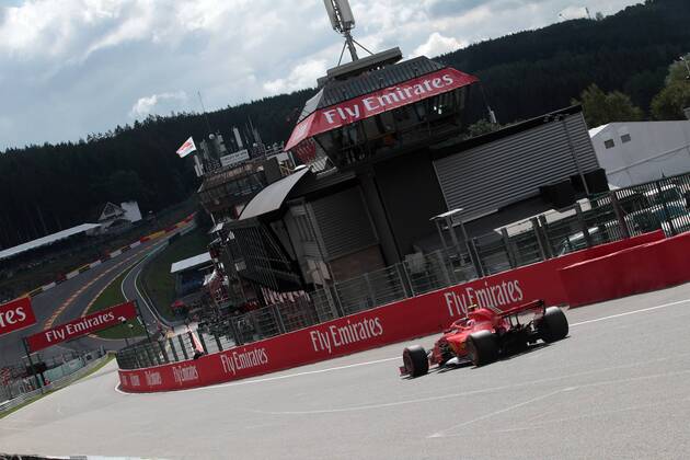 Photo4 LaPresse 25 08 2018 Spa - Francorchamps, Belgium Grand Prix Formula One Belgium 2018 In the pic: Kimi Raikkonen (FIN) Scuderia Ferrari SF71H Copyright: xPhoto4 LaPressex
