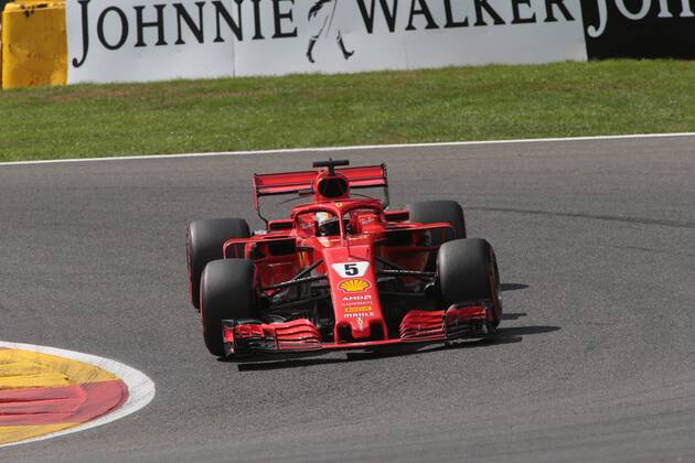Photo4 LaPresse 25 08 2018 Spa - Francorchamps, Belgium Grand Prix Formula One Belgium 2018 In the pic: Sebastian Vettel (GER) Scuderia Ferrari SF71H Copyright: xPhoto4 LaPressex