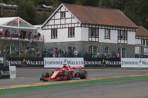 Photo4 LaPresse 25 08 2018 Spa - Francorchamps, Belgium Grand Prix Formula One Belgium 2018 In the pic: Sebastian Vettel (GER) Scuderia Ferrari SF71H Copyright: xPhoto4 LaPressex