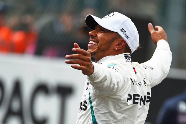 xekx 24.08.- 26.08.2018, FIA Formula 1 Championship, Grosser Preis von Belgien 2018, Grand Prix Belgien, GP Belgian Im Bild: Pole Position, 1. Startplatz, Lewis Hamilton (GBR 44), Mercedes AMG Petronas Motorsport Spa Francochamps Belgien