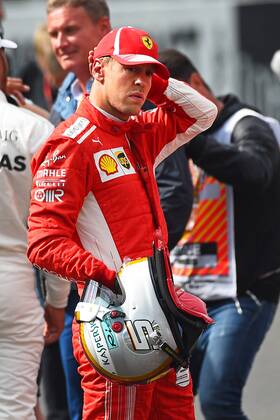 xekx 24.08.- 26.08.2018, FIA Formula 1 Championship, Grosser Preis von Belgien 2018, Grand Prix Belgien, GP Belgian Im Bild: 2. Startplatz, Sebastian Vettel (GER 5), Scuderia Ferrari Spa Francochamps Belgien