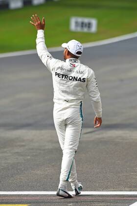 xekx 24.08.- 26.08.2018, FIA Formula 1 Championship, Grosser Preis von Belgien 2018, Grand Prix Belgien, GP Belgian Im Bild: Pole Position, 1. Startplatz, Lewis Hamilton (GBR 44), Mercedes AMG Petronas Motorsport Spa Francochamps Belgien