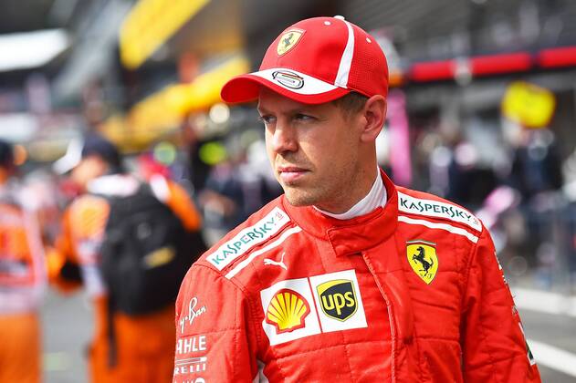 xekx 24.08.- 26.08.2018, FIA Formula 1 Championship, Grosser Preis von Belgien 2018, Grand Prix Belgien, GP Belgian Im Bild: 2. Startplatz, Sebastian Vettel (GER 5), Scuderia Ferrari Spa Francochamps Belgien