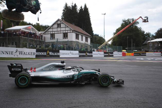 Photo4 LaPresse 25 08 2018 Spa - Francorchamps, Belgium Grand Prix Formula One Belgium 2018 In the pic: Lewis Hamilton (GBR) Mercedes AMG F1 W09 Copyright: xPhoto4 LaPressex