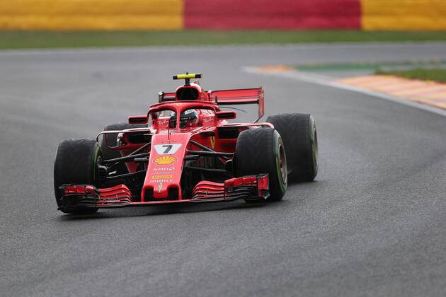 Photo4 LaPresse 25 08 2018 Spa - Francorchamps, Belgium Grand Prix Formula One Belgium 2018 In the pic: Kimi Raikkonen (FIN) Scuderia Ferrari SF71H Copyright: xPhoto4 LaPressex