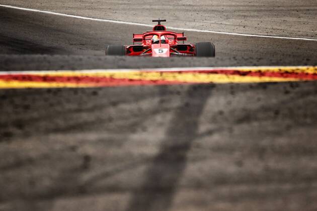 Sport Themen der Woche KW34 Sport Bilder des Tages Ferrari s German driver Sebastian Vettel pictured in action during the Spa-Francorchamps Formula One Grand Prix of Belgium race, in Spa-Francorchamps, Sunday 26 August 2018. BRUNOxFAHY  x05414404x
