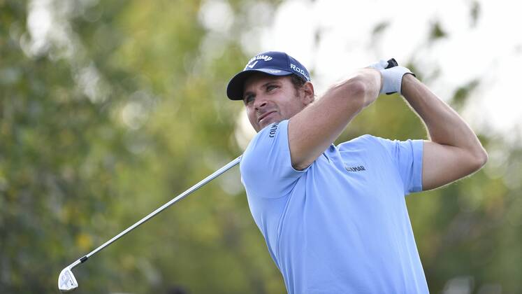 Golfer ANDREA PAVAN of Italy in action during the Czech Masters golf tournament within the European Tour, in Vysoky Ujezd, Czech Republic, on August 26, 2018. (CTKxPhoto MichalxKamaryt) CTKPhotoP201808260504601  kmt 2