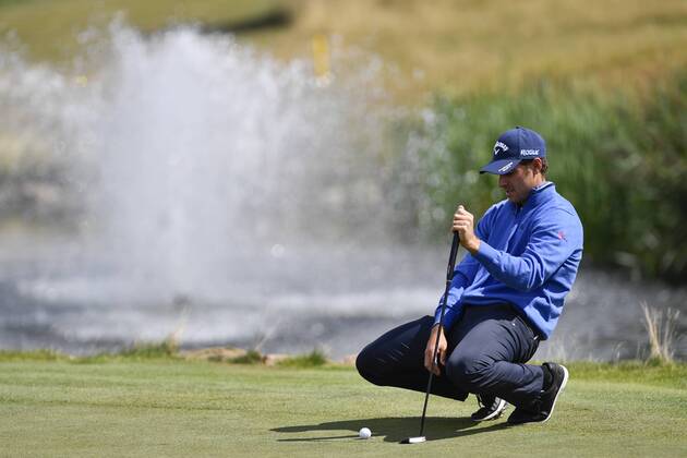 Golfer ANDREA PAVAN of Italy in action during the Czech Masters golf tournament within the European Tour, in Vysoky Ujezd, Czech Republic, on August 26, 2018. (CTKxPhoto MichalxKamaryt) CTKPhotoP201808260507101  kmt 8