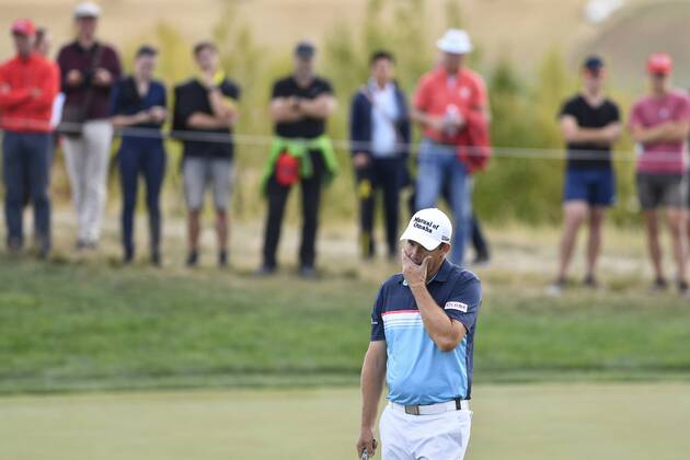 Golfer PADRAIG HARRINGTON of Ireland in action during the Czech Masters golf tournament within the European Tour, in Vysoky Ujezd, Czech Republic, on August 26, 2018. (CTKxPhoto MichalxKamaryt) CTKPhotoP201808260521401  kmt 10