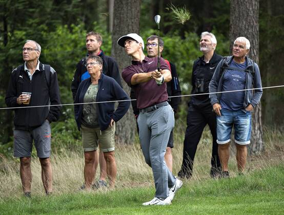 Thorbjoern Olesen ses her ude paa Pro Am runden dagen foer starten paa golfturneringen Made in Denmark paa Silkeborg Golf Klub , onsdag 29. august 2018.. , Silkeborg Jylland Denmark  Copyright: HenningxBagger HenningxBaggerx COP116 spdk20180829-122704-L