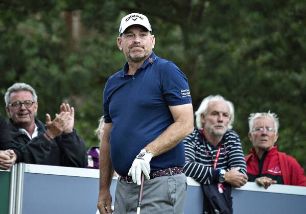 Thomas Bjoern ses her ude paa Pro Am runden dagen foer starten paa golfturneringen Made in Denmark paa Silkeborg Golf Klub , onsdag 29. august 2018.. , Silkeborg Jylland Denmark  Copyright: HenningxBagger HenningxBaggerx COP116 spdk20180829-140614-L