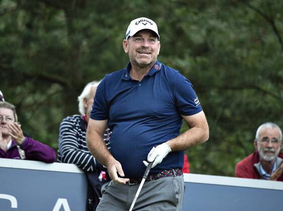 Thomas Bjoern ses her ude paa Pro Am runden dagen foer starten paa golfturneringen Made in Denmark paa Silkeborg Golf Klub , onsdag 29. august 2018.. , Silkeborg Jylland Denmark  Copyright: HenningxBagger HenningxBaggerx COP116 spdk20180829-140723-L